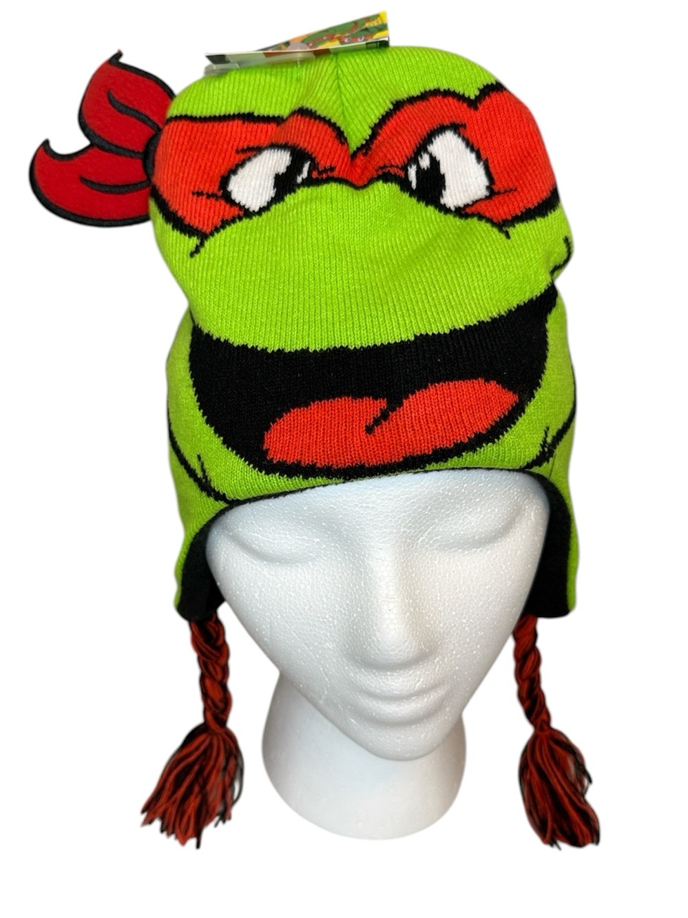 Teenage Mutant Ninja Turtles Nickelodeon knit hat beanie cap winter snow Raph